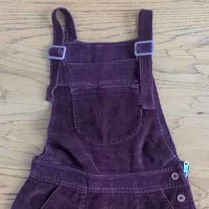 Purple corduroy overalls